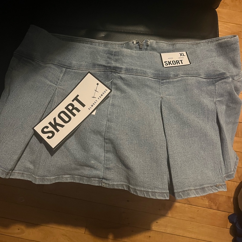 Denim Skort XL